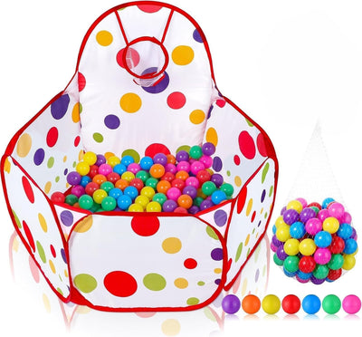 Foldable toddler ball pool with 50 balls