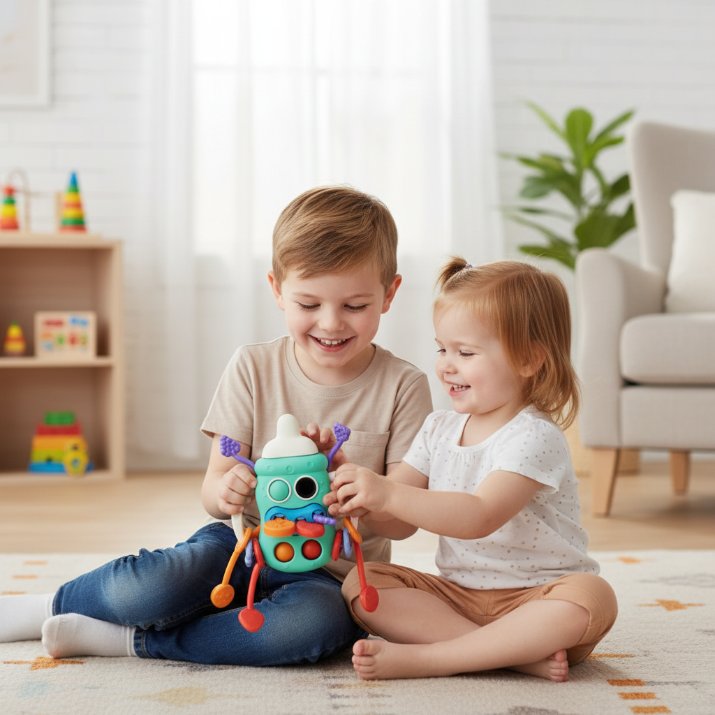 Baby Sensory Bottle Toy 5in1