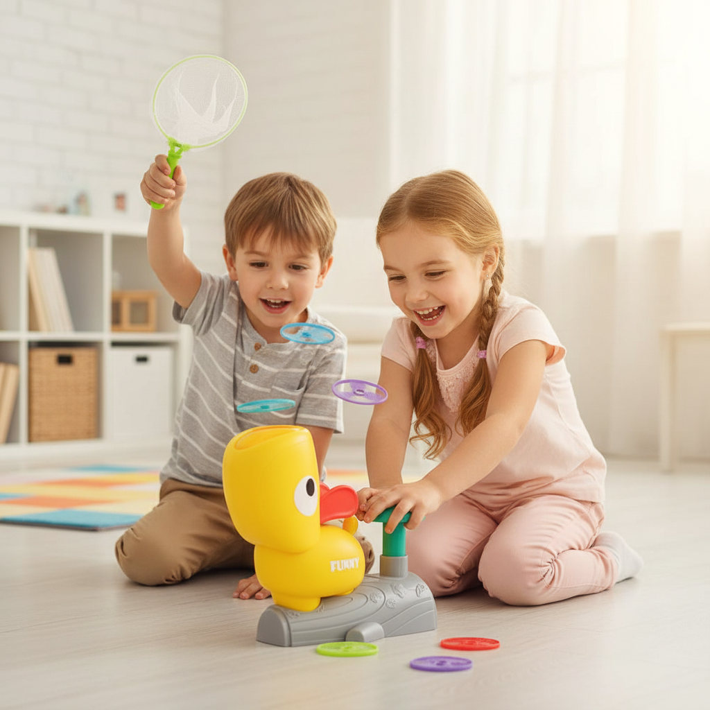 Duck Launching & Catching Game
